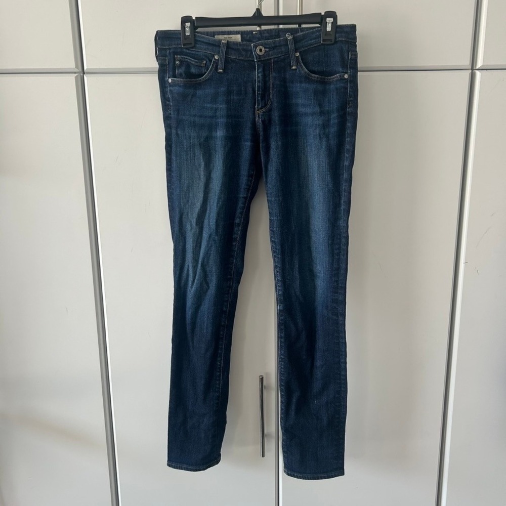 AG Adriano Goldschmied The Stilt Cigarette Leg Jeans Dark Wash Size 27R PVC1110